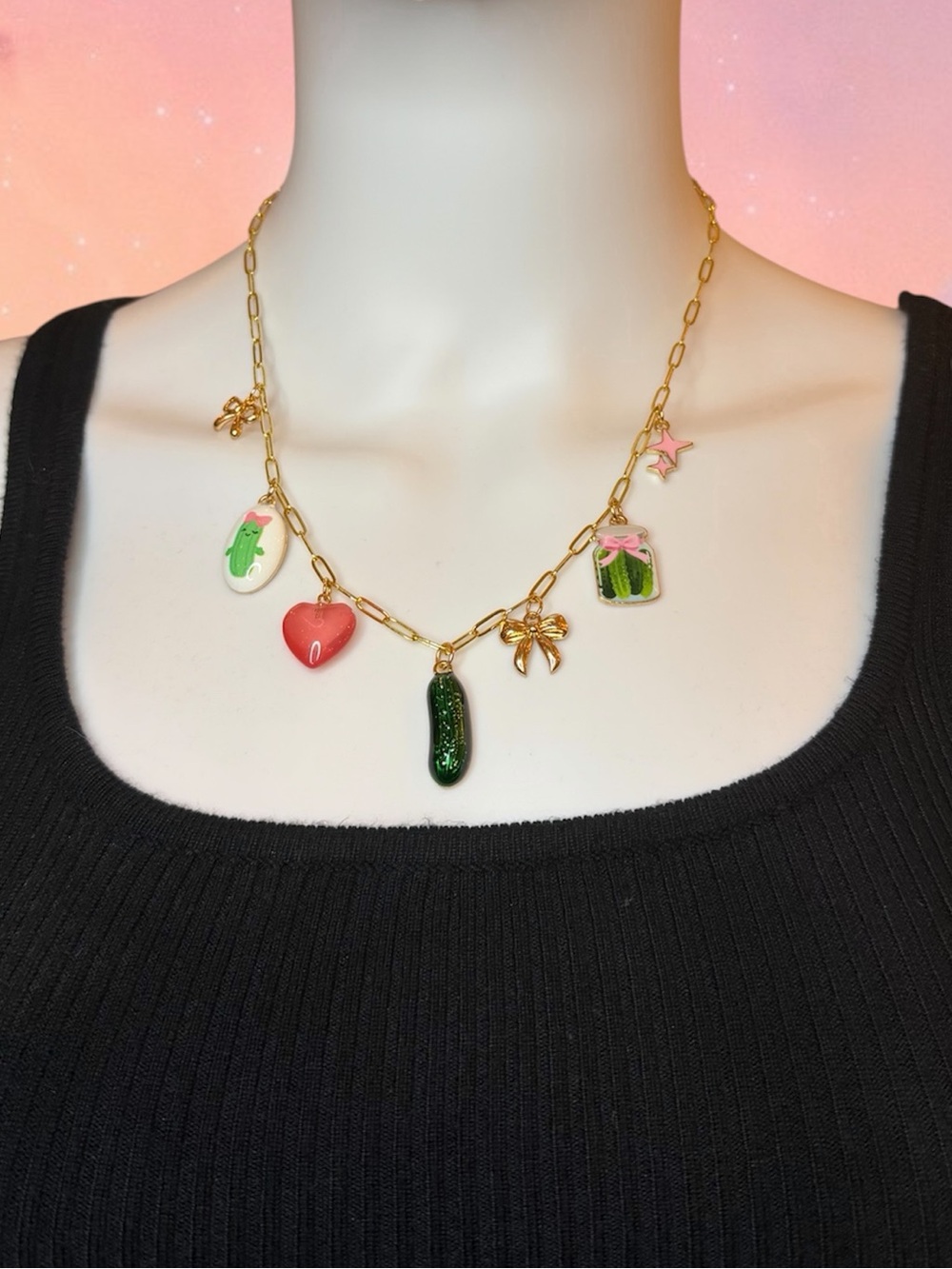 🥒 Pickle Pal Charm Necklace 🥒
